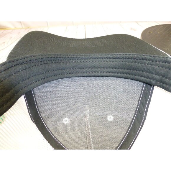 Drake Waterfowl Gray & White Trucker Hat With Mesh Back Adjustable Snapback - Picture 9 of 9